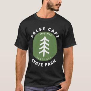 False Cape State Park Virginia Va Forest Tree Badg T-Shirt