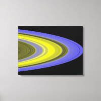 False-colour image of Saturn's rings