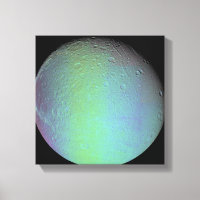 False colour view of Saturn's moon Dione