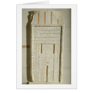 False door of Sheshi, c.2300-2200 BC (painted lime