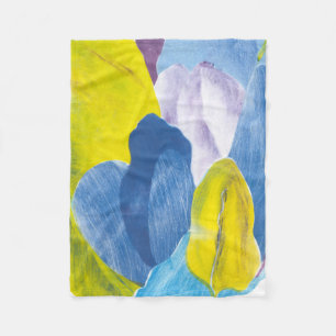 False Indigo III Fleece Blanket
