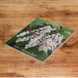 False Solomon's Seal Flowers Floral Ceramic Tile<br><div class="desc">Ceramic tile that features a photo image of the beautiful,  white,  bell-shaped flowers and reddish stems of Maianthemum oleraceum,  also known as False Solomon's Seal,  a woodland plant. A lovely,  floral design! Select your tile size. Makes a pretty kitchen trivet!</div>