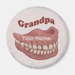 False Teeth Grandpa magnet
