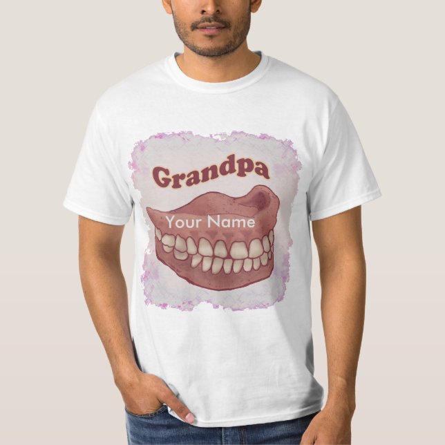 False Teeth Grandpa  T-Shirt (Front)