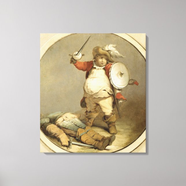 Falstaff with the Body of Hotspur, c.1786 (oil on Canvas Print (Front)