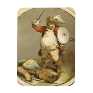 Falstaff with the Body of Hotspur, c.1786 (oil on Magnet