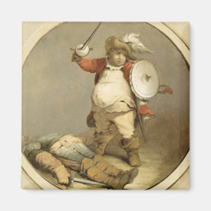 Falstaff with the Body of Hotspur, c.1786 (oil on Magnet