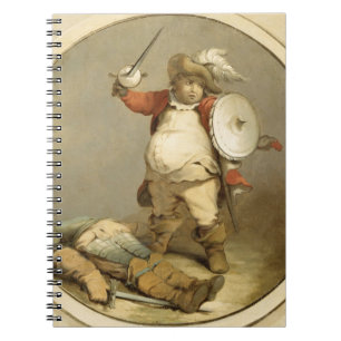 Falstaff with the Body of Hotspur, c.1786 (oil on Notebook