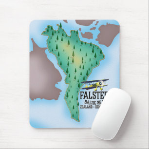 Falster Island Denmark travel poster. Mouse Pad