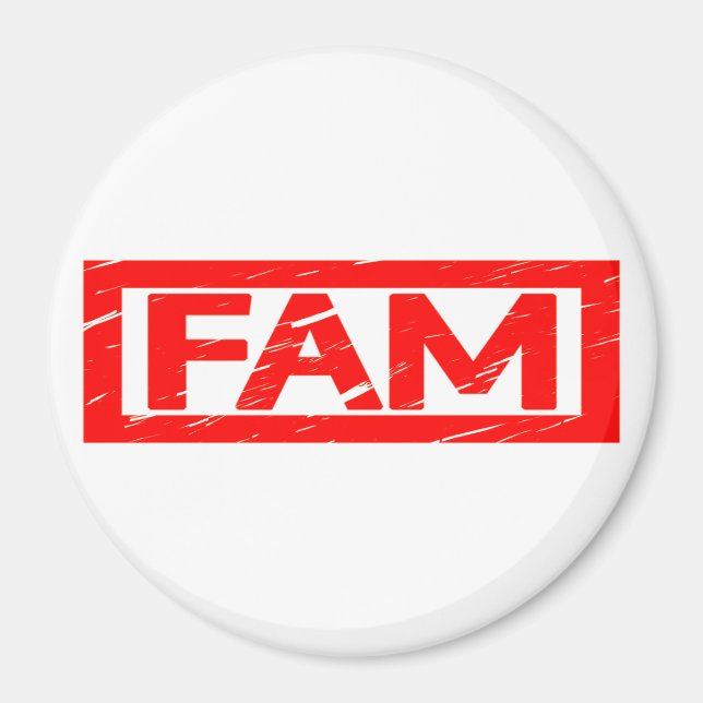 Fam Stamp Magnet (Front)