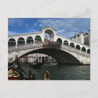 Famed Rialto Bridge of Venice Postcard