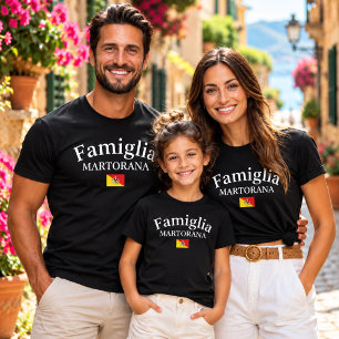 Famiglia Sicilian Family Personalised Reunion T-Shirt