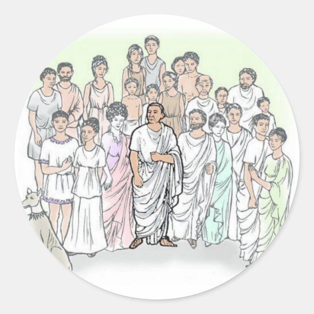 Familia Caecilii Classic Round Sticker (Front)