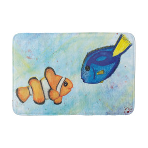 Familiar Faces Bath Mat