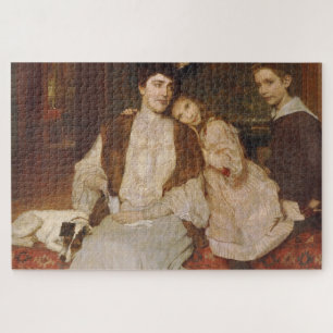 Familie Markl by Alois Delug - Vintage Art Jigsaw Puzzle