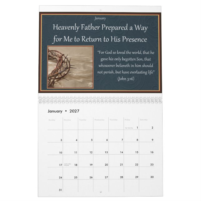 Families are Forever Calendar (Jan 2027)