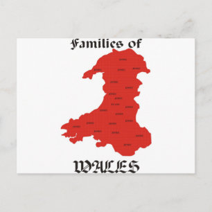 Families of Wales Postcard