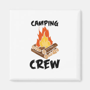 Familiy Camping - Camping Crew Magnet