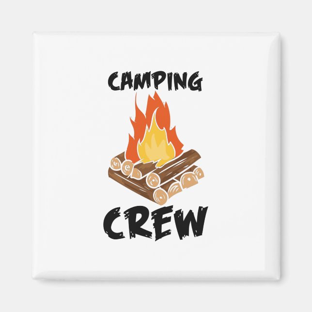 Familiy Camping - Camping Crew Magnet (Front)