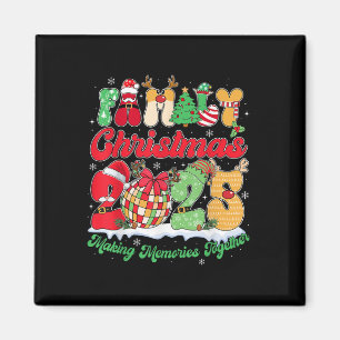 Family 2025 Christmas Team Santa Elf Squad Matchin Magnet