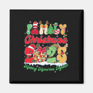 Family 2025 Christmas Team Santa Elf Squad Matchin Magnet