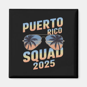 Family 2025 Matching Puerto Rico Family Trip Vacat Magnet