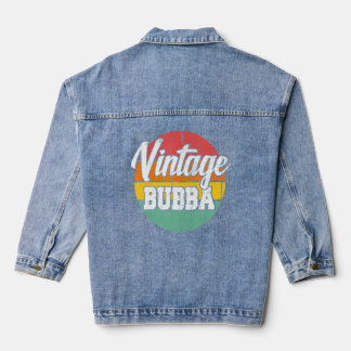 Family 365 Vintage Bubba Father's Day Grandpa  Denim Jacket