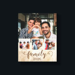 Family 4 Photo Collage  Canvas Print<br><div class="desc">Family 4 Photo Father's Day Gift Two Dads</div>