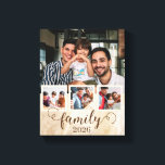 Family 4 Photo Collage  Canvas Print<br><div class="desc">Family 4 Photo Father's Day Gift Two Dads</div>
