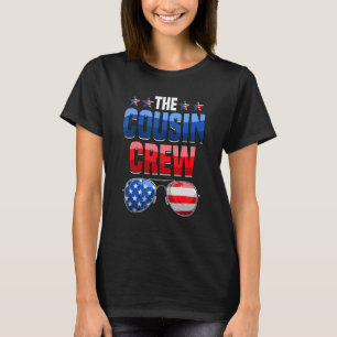 Family 4th Of July  Matching Cousin Crew American  T-Shirt