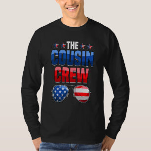 Family 4th Of July  Matching Cousin Crew American  T-Shirt