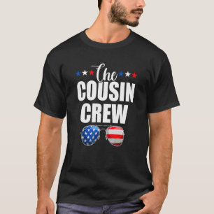 Family 4th Of July  Matching Cousin Crew American  T-Shirt