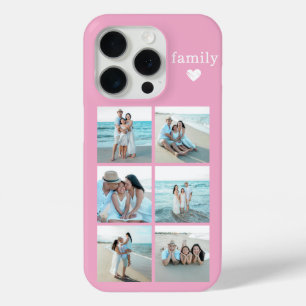 Family 6 Photo Pink iPhone 15 Pro Case