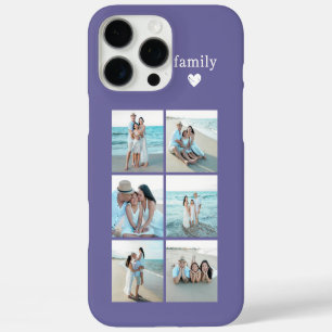 Family 6 Photo Purple iPhone 16 Pro Max Case