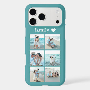 Family 6 Photo Teal Case-Mate iPhone Case