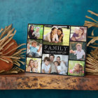 Family 8 Photo Collage Black