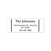 Family Address Stamp for Home Mail