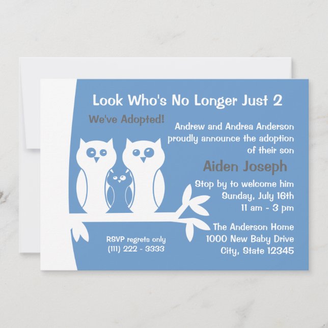 Family Adoption Open House Invitation (Front)