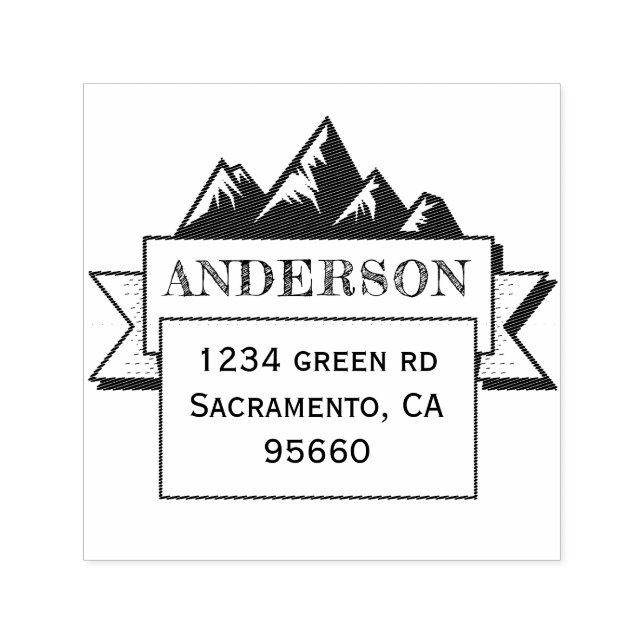 Family Adventure | Return AddressStamp Self-inking Stamp (Design)