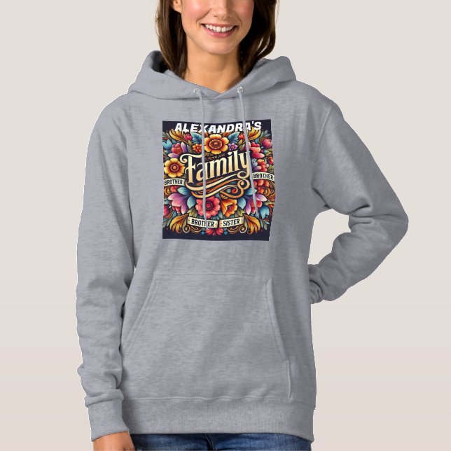 "Family Adventure Squad T-Shirt - Perfect for Fami Hoodie (Front)