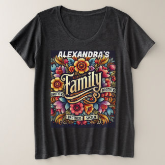 "Family Adventure Squad T-Shirt - Perfect for Fami Plus Size T-Shirt