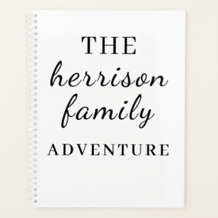 Family Adventures Modern Minimal Design Planner