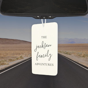 Family Adventures   Original Modern Minimalist Car Air Freshener