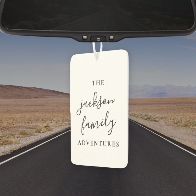 Family Adventures | Original Modern Minimalist Car Air Freshener (Creator Uploaded)