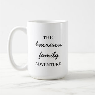 Family Adventures Original Modern Minimalist Coffee Mug