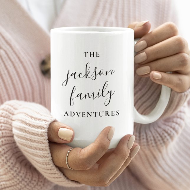 Family Adventures | Original Modern Minimalist Coffee Mug (Creator Uploaded)