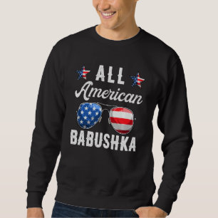 Family All American Babushka 4th Of July Patrioti Sweatshirt