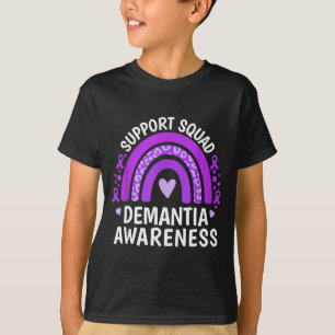 Family Alzheimers Rainbow Support Squad Dementia T-Shirt