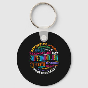 Family And Community Liaison Back To School Squad Key Ring