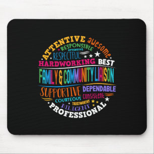 Family And Community Liaison Back To School Squad  Mouse Pad